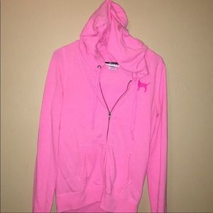 Pink Victoria secret zip up